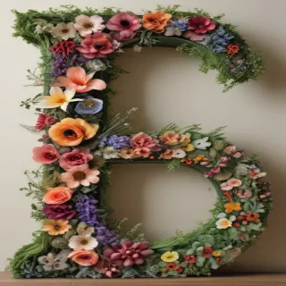 floral letters