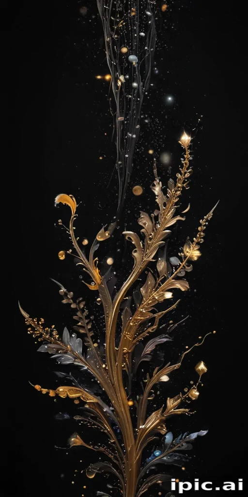 black background with glitter