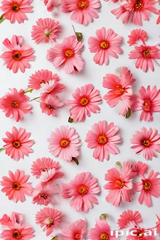flower white bg