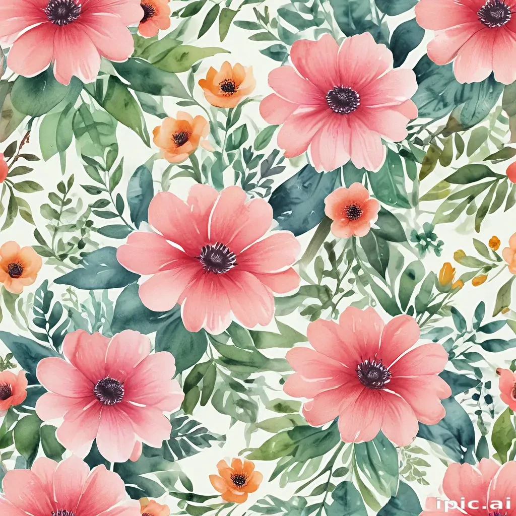flower watercolor background