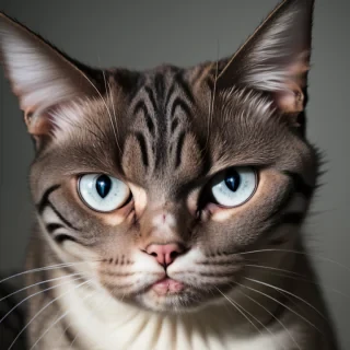 angry cat