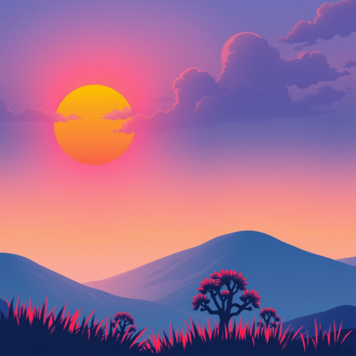 cute sunset wallpaper