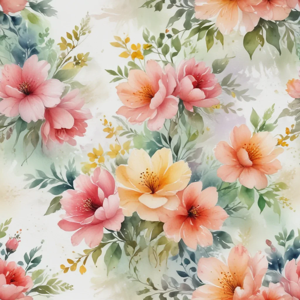 watercolor floral background