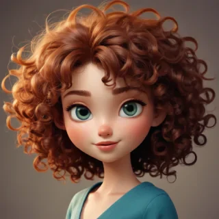 cartoon characters with curly hair