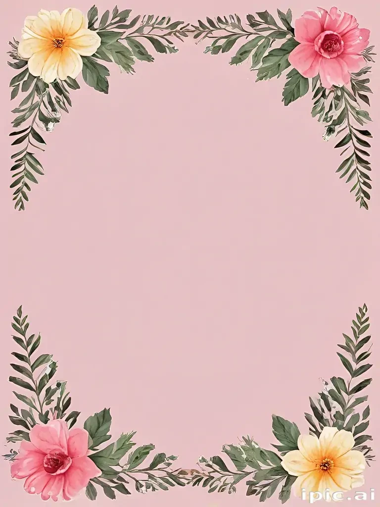 free flower border clipart