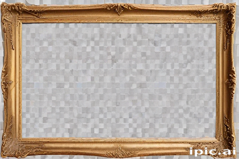 Unveiling Frame An Elegant Gold Frame Ready for a Beautiful Artwork Display