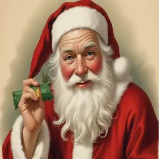 vintage santa image