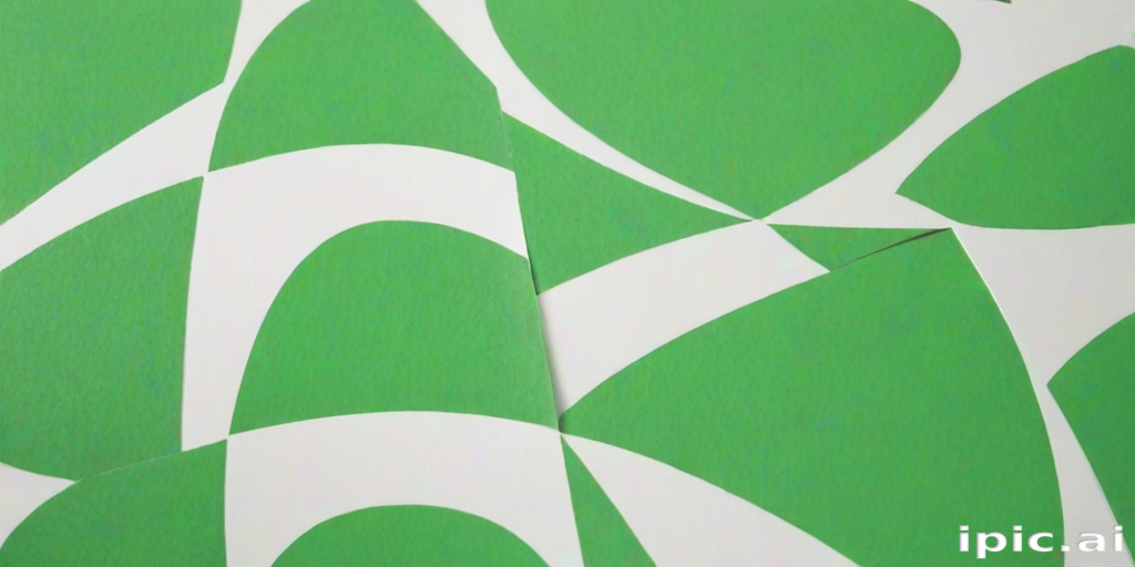 green white background