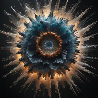transparent explosion