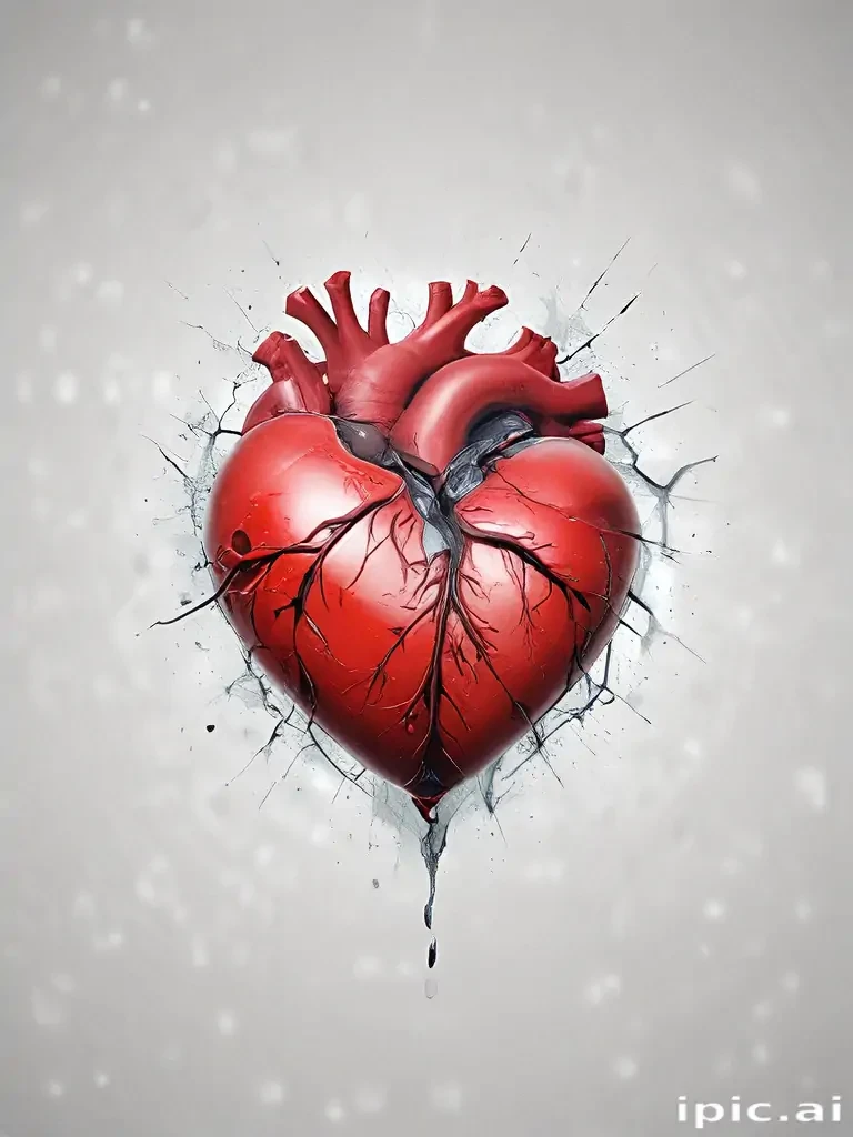 transparent broken heart