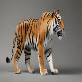 transparent tiger