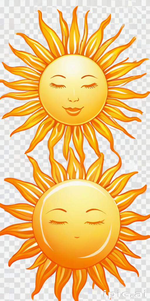 transparent background sun clipart
