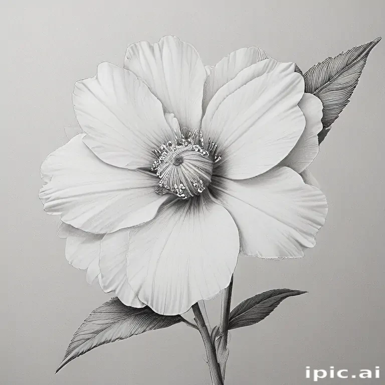 flower drawings pencil