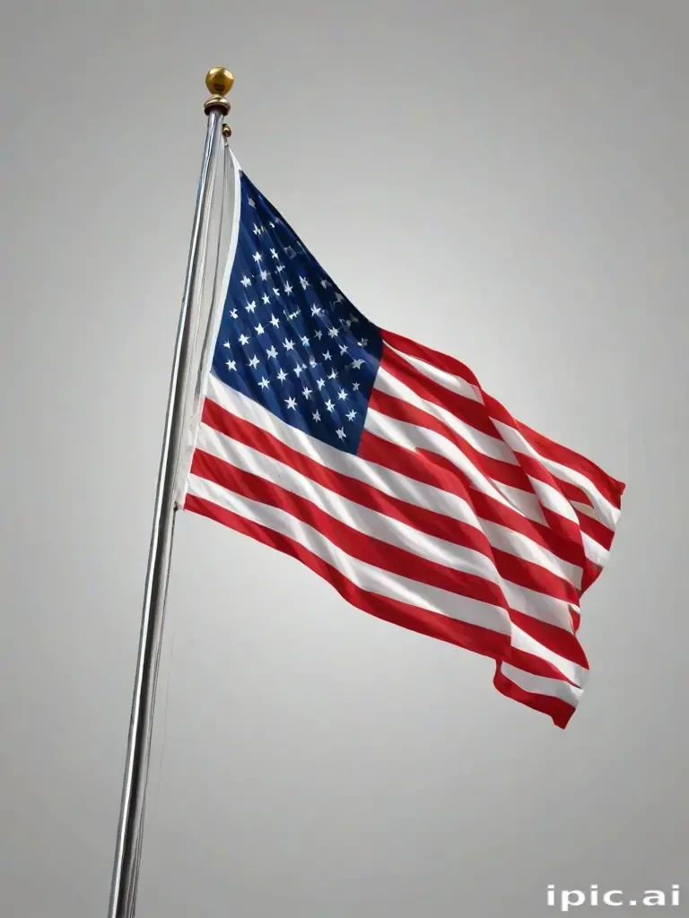 american flag waving png