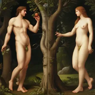 pictures of adam and eve