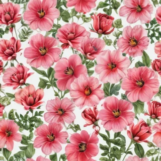 flowers with white background