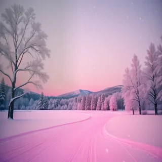 pink winter wallpaper