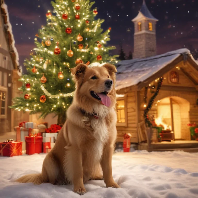 christmas wallpaper dog