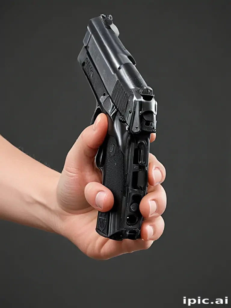 holding gun png