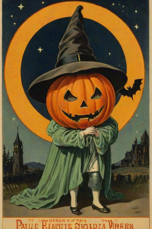 public domain vintage halloween art