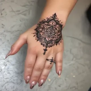 cute hand tattoos for black females
