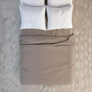bed top view