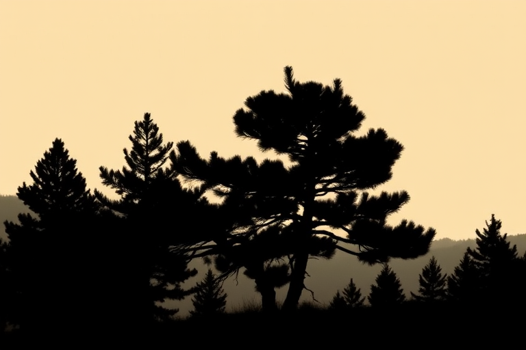 pine tree silhouette png