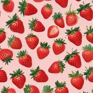 aesthetic strawberry wallpaper