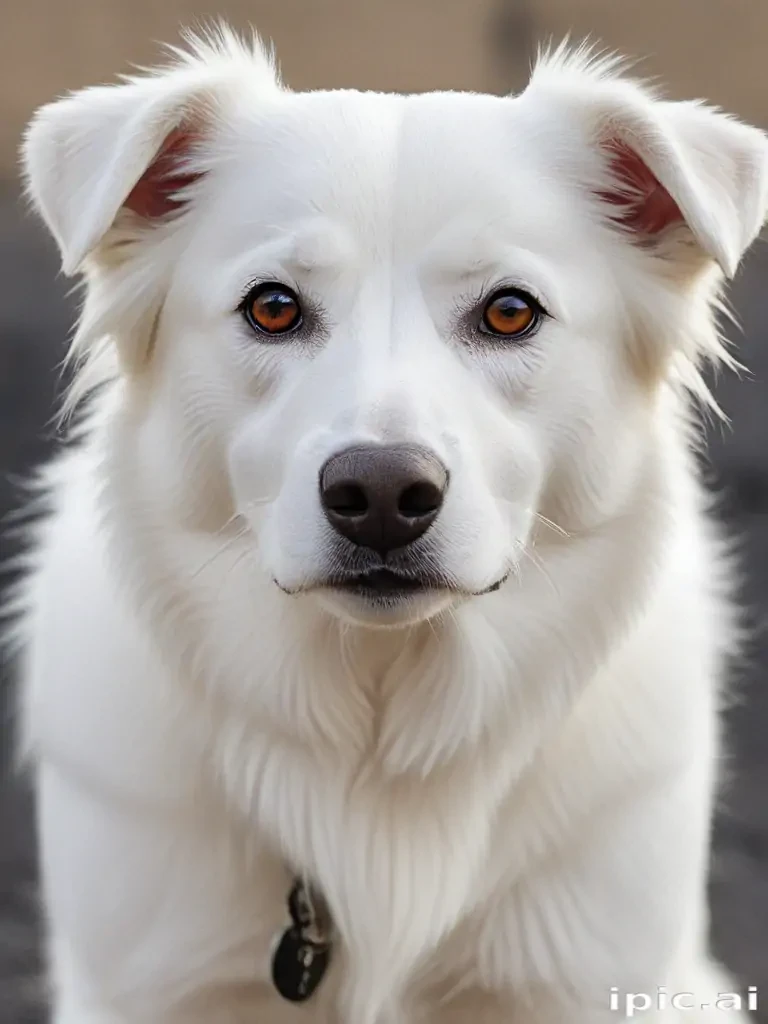 white dog