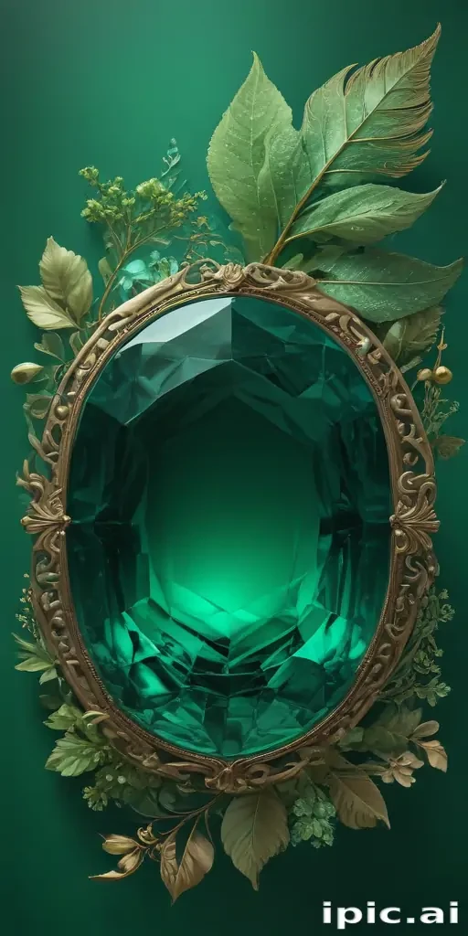 emerald green background