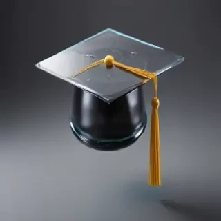 transparent graduation cap