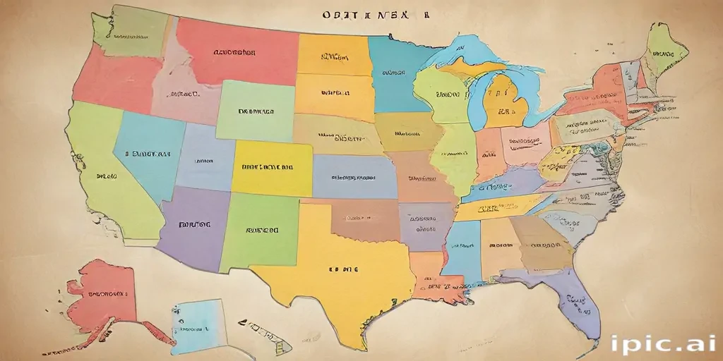 map of usa states