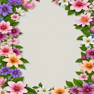 flowers border png