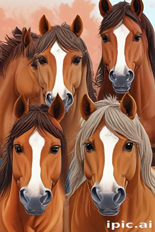 horses cartoon