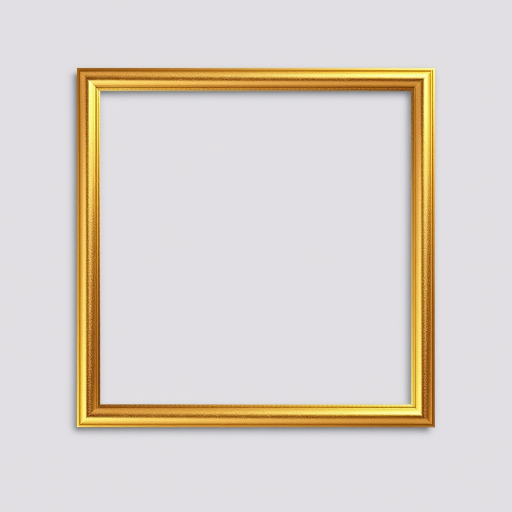 rectangle gold frame png