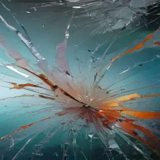 broken glass overlay