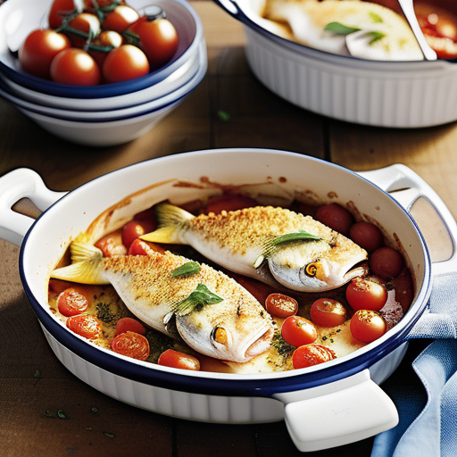 coconut fish and tomato bake