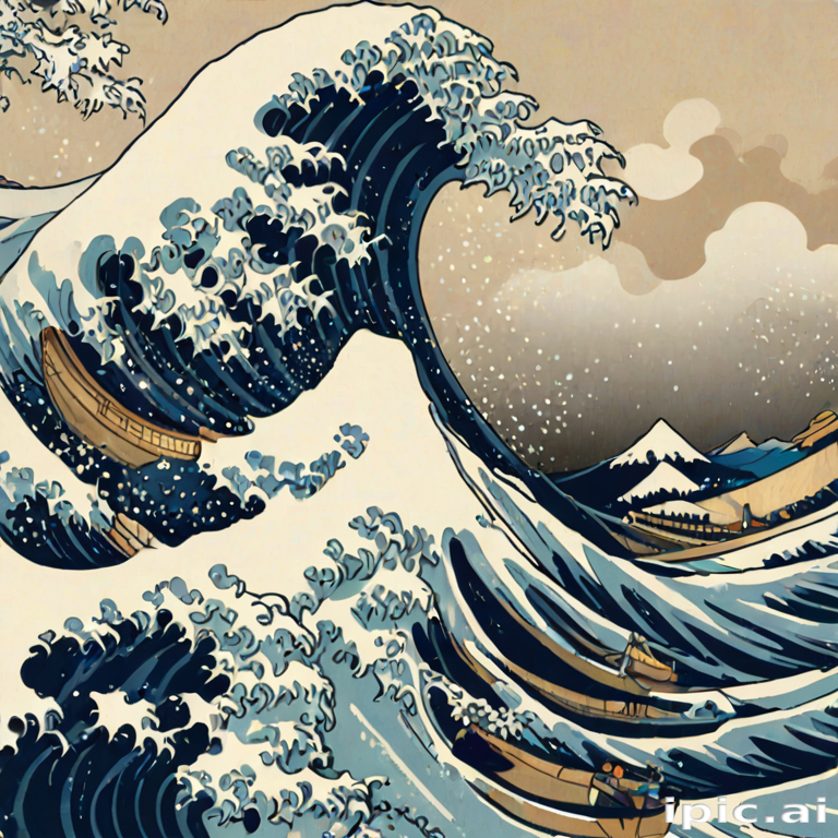 great wave wallpaper