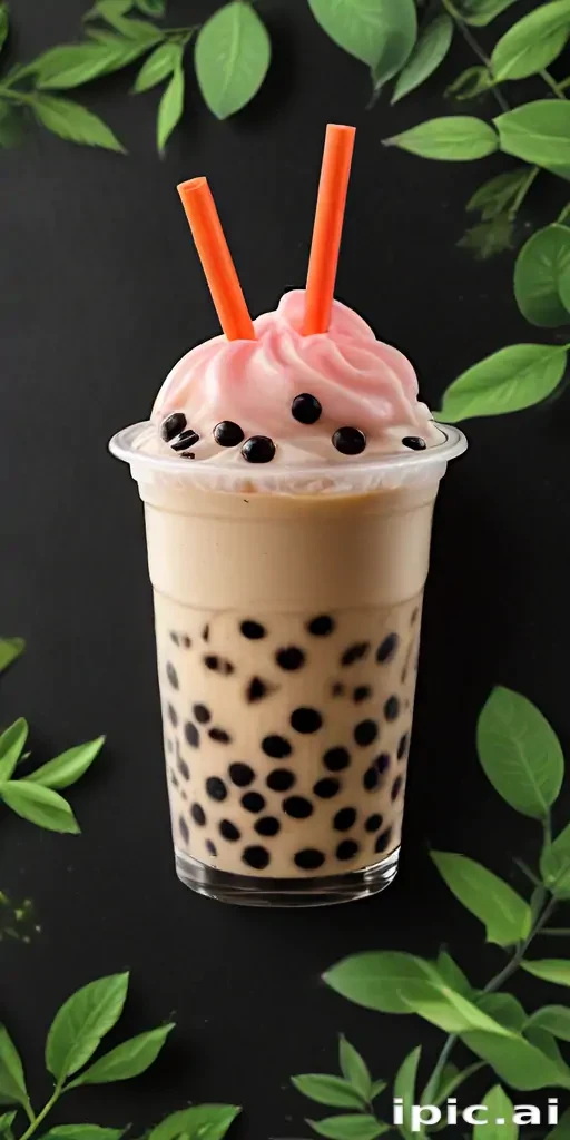 boba tea background