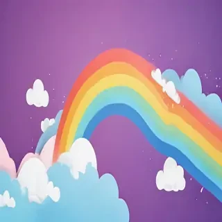 cute rainbow background