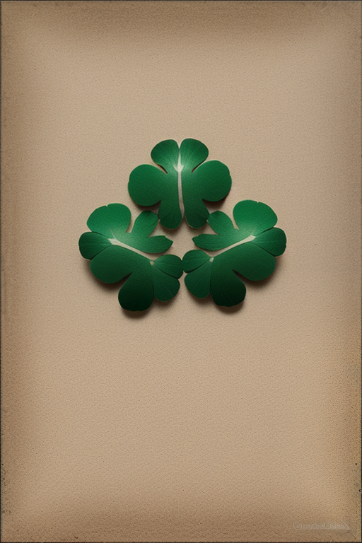template of four leaf clover