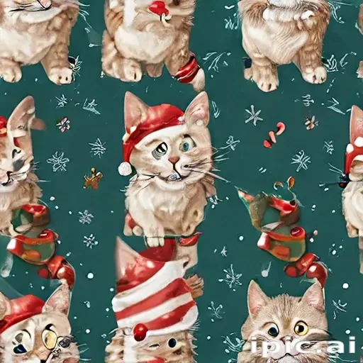 christmas cat background