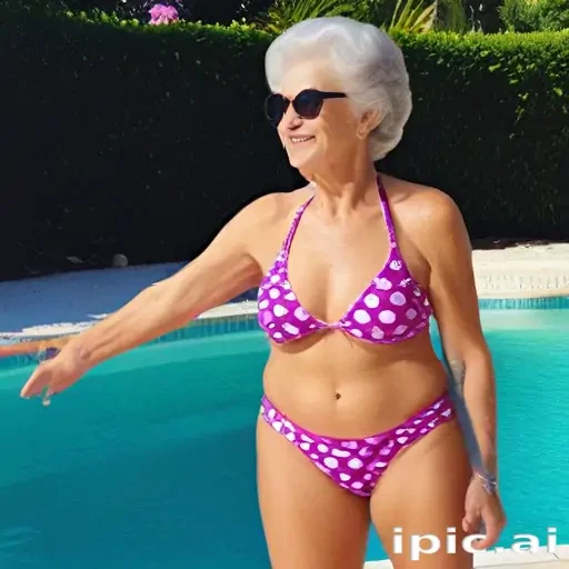 grandma in bikini