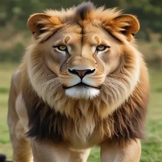 transparent lion