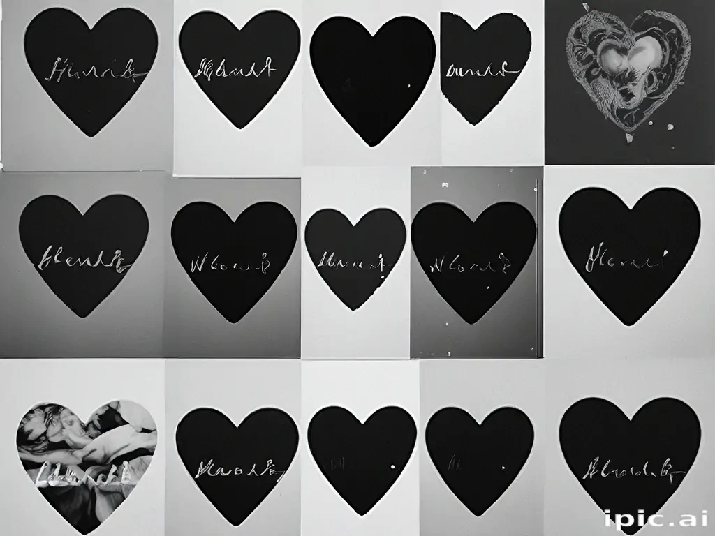 black heart aesthetic