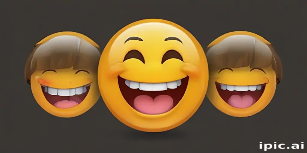 transparent laughing emoji