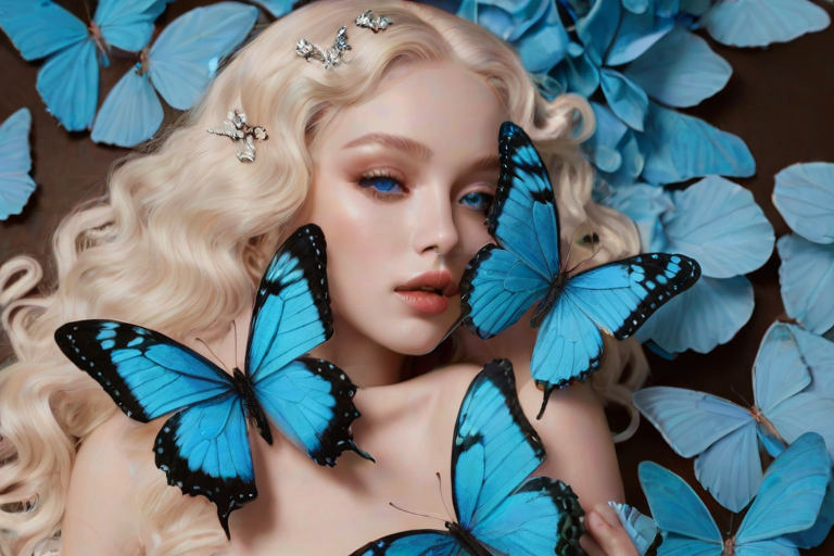 blue butterfly aesthetic