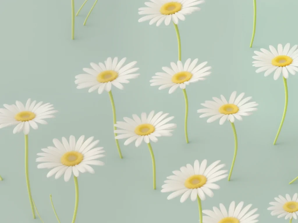 aesthetic pastel cute daisy wallpaper