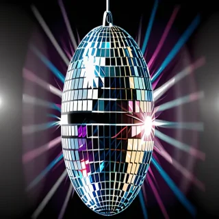 disco ball transparent