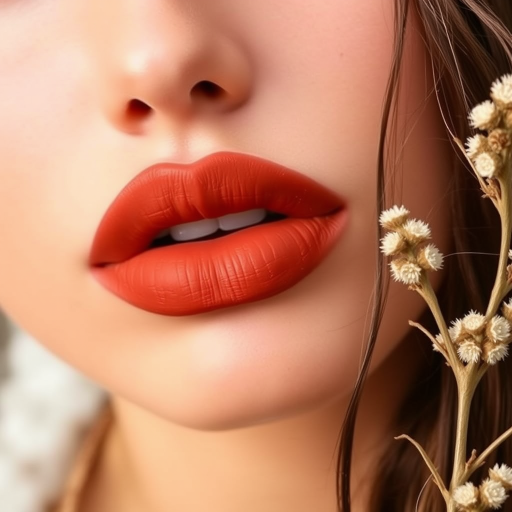 Matte terracotta lips titled "Desert Bloom" offer a warm, earthy tone with a velvety finish, ideal for bohemian and nature-inspired fashion